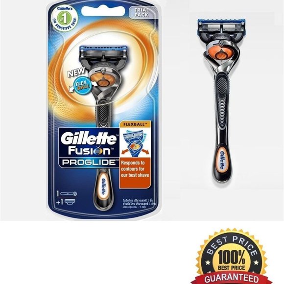 3 Gillette Fusion Proglide Flexball Manual Razor handle Cartridge Refill Shaver - Picture 1 of 1
